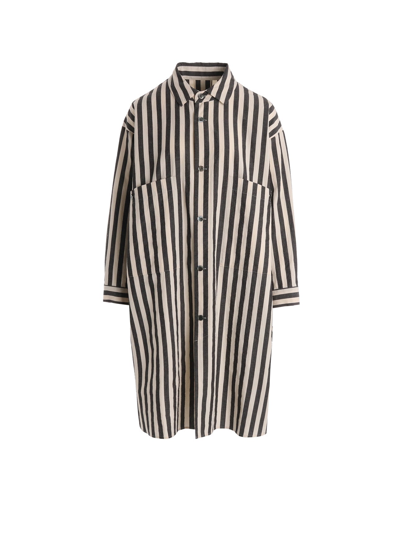 B Yohji Yamamoto ロングカットソー スリット コットン ワイズ COTTON WASHER LONG SHIRT – THE SHOP YOHJI YAMAMOTO