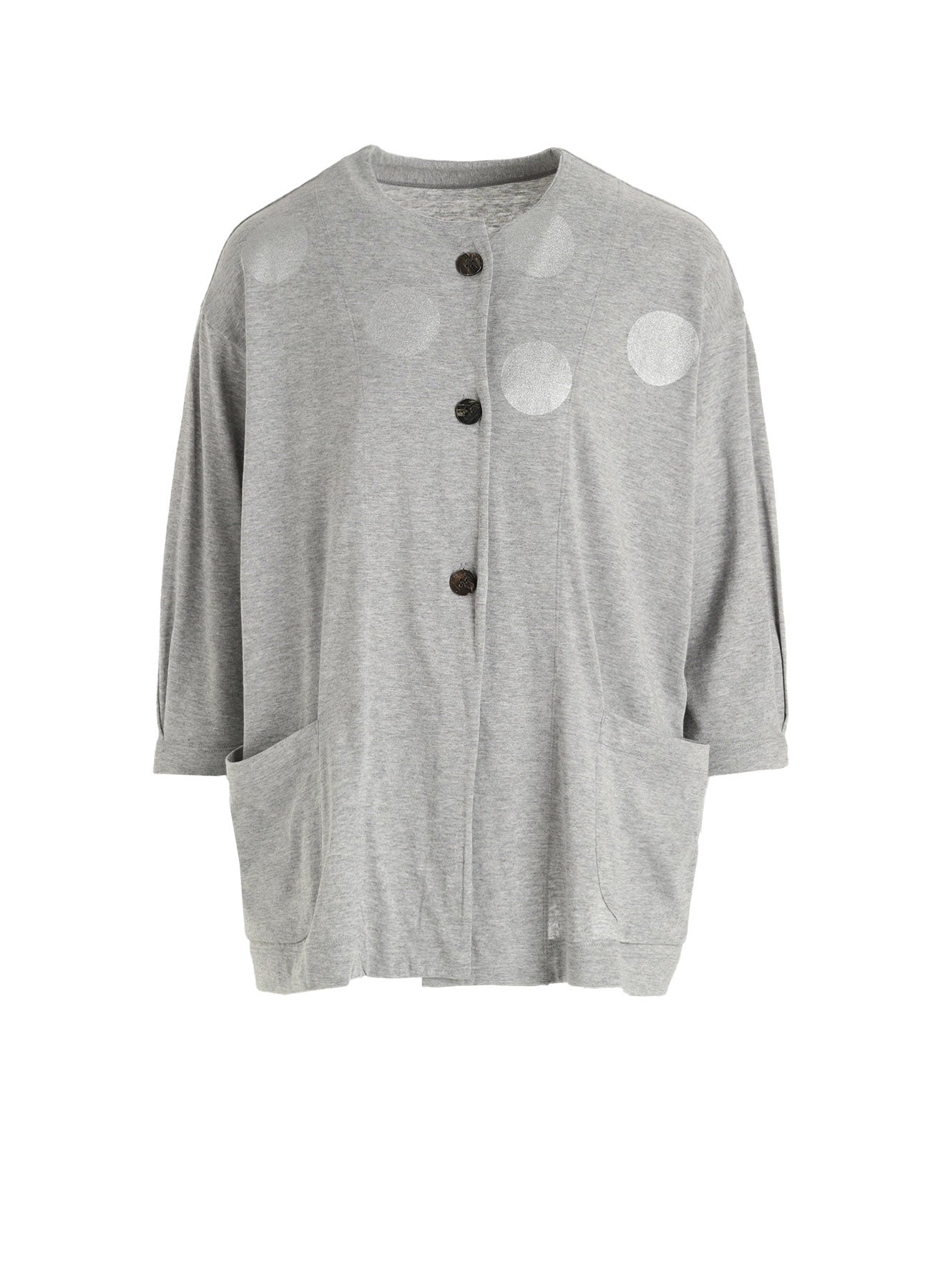 40/1 COTTON RAYON JERSEY DOT PRINT CARDIGAN – THE SHOP YOHJI YAMAMOTO