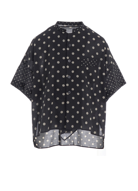60/- COTTON LAWN DOT PRINT BOX BLOUSE