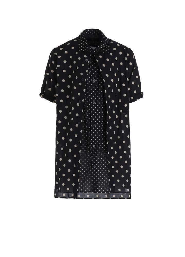64/- COTTON LAWN DOT PRINT FRONT TUCKED BLOUSE