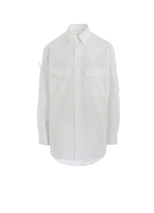 COTTON LAWN DOUBLE POCKET BLOUSE