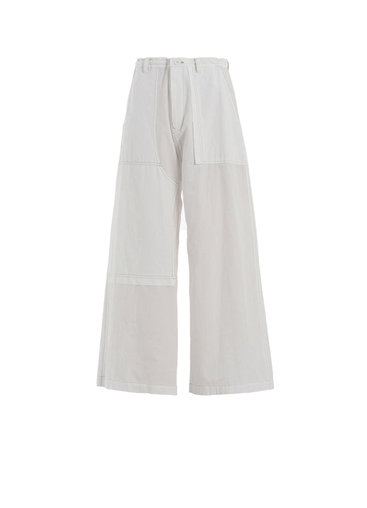 COTTON LINEN DUMP STRAIGHT PANTS