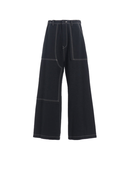 COTTON LINEN DUMP STRAIGHT PANTS