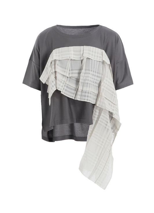 LYOCELL/COTTON HALF SLEEVE T