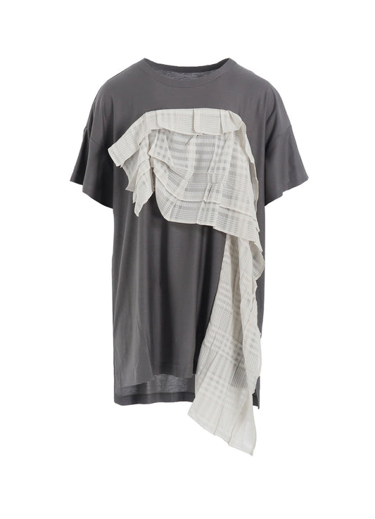 LYOCELL/COTTON  HALF SLEEVE LONG T