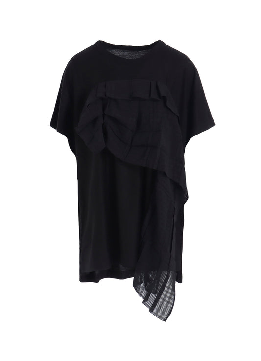 LYOCELL/COTTON  HALF SLEEVE LONG T