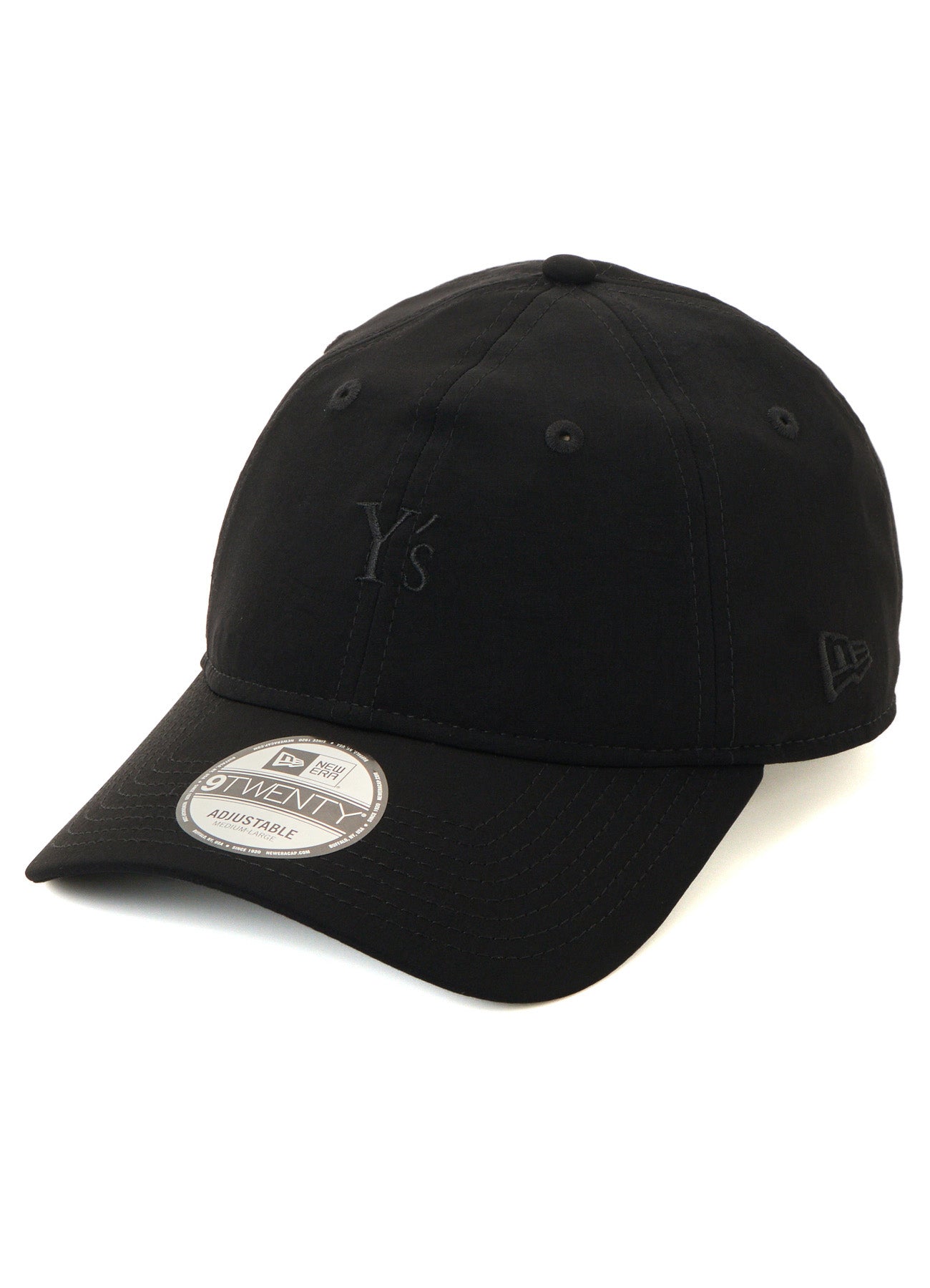 Yohji Yamamoto NEW ERA 9TWENTY キャップ　ブラック Y's × NEW ERA 9TWENTY Y's LOGO CREPE DE CHINE CAP – THE SHOP YOHJI