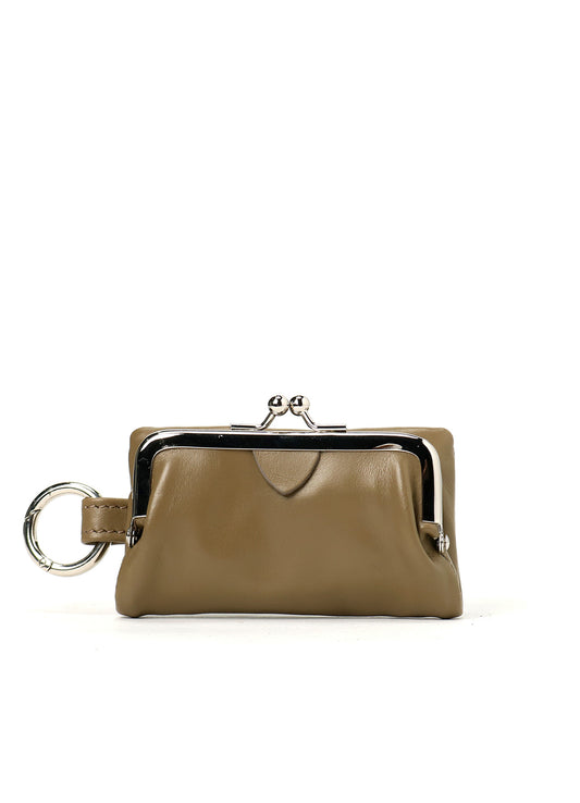METAL RING DETAIL MINI CLASP PURSE
