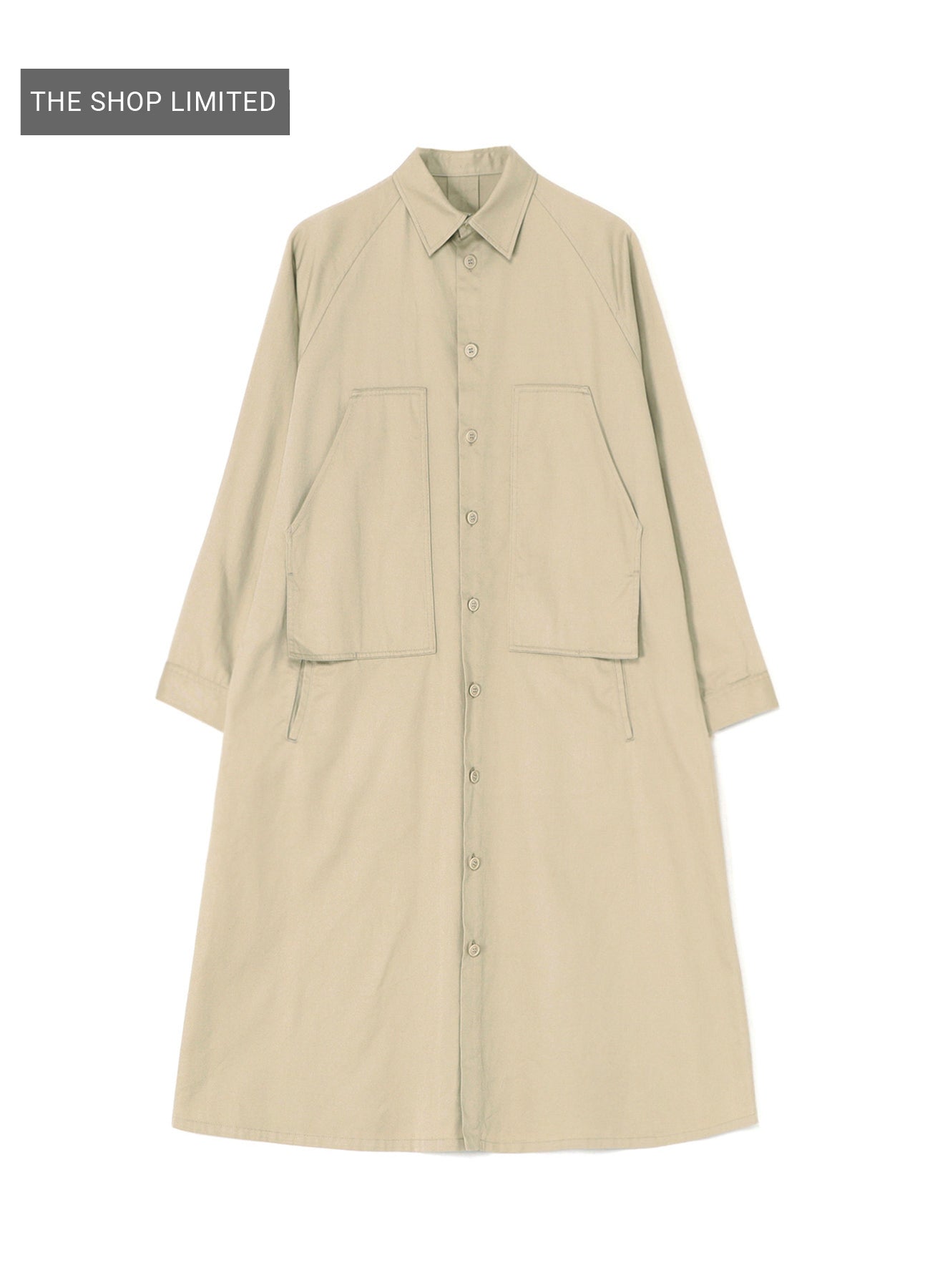【未使用級・2023年】MHL. FADED COTTON TWILL JKT MHL. - OVERALL SHIRT WASHED COTTON POPLIN (MINERAL BLUE