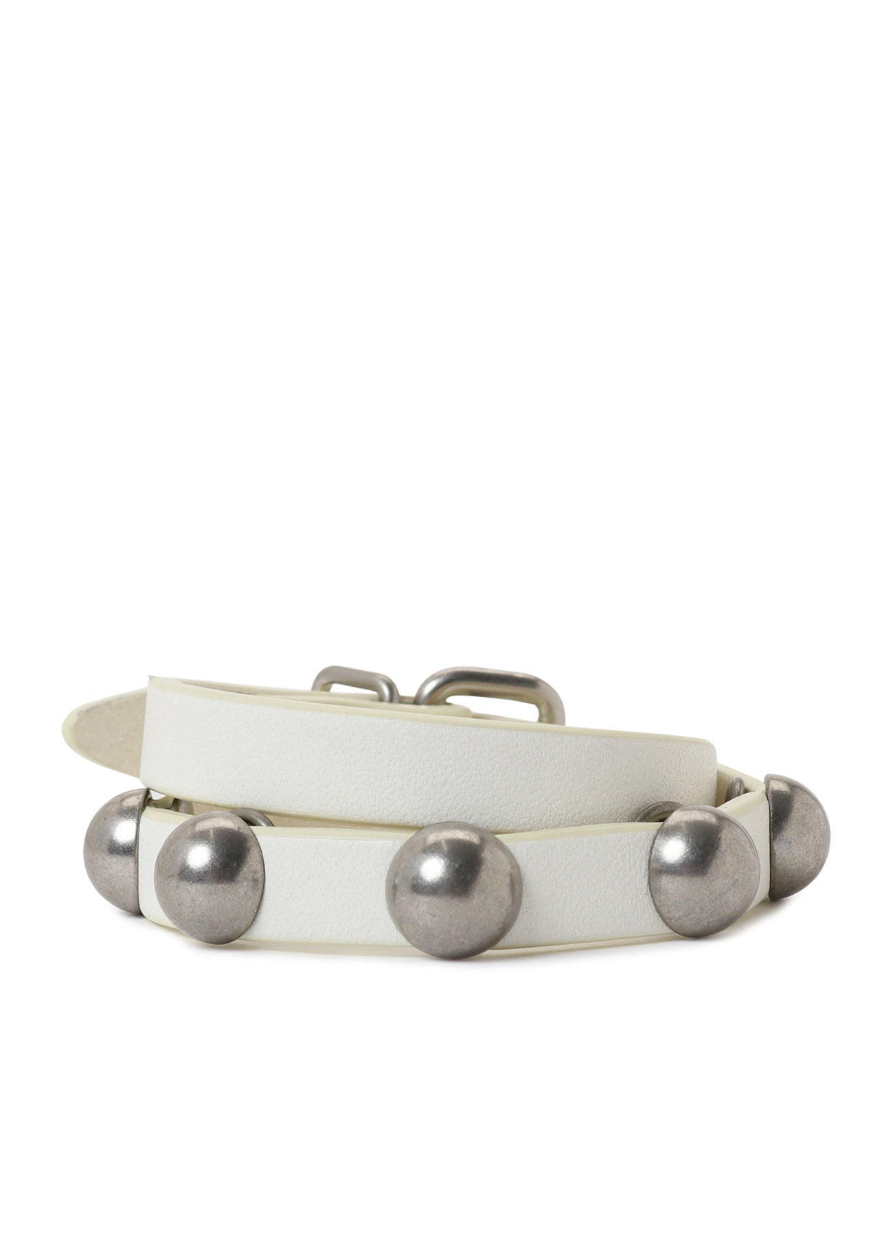 SEMIGLOSS LEATHER STUDS DOUBLE BRACELET – THE SHOP YOHJI YAMAMOTO