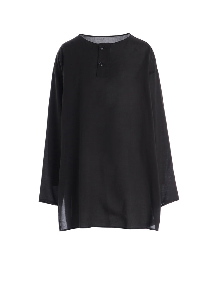 CELLULOSE LAWN HENLEY NECK PULLOVER