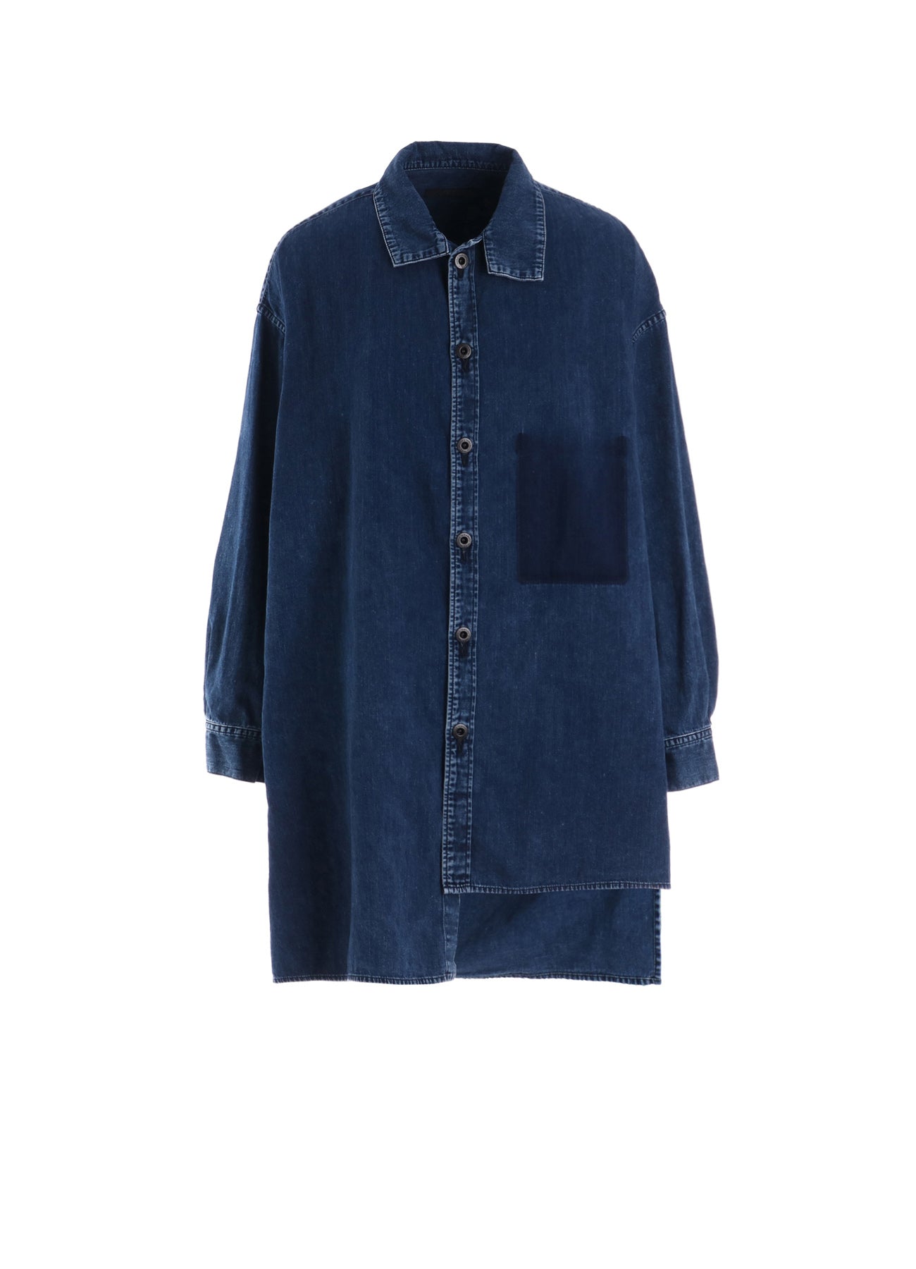 トップス y.k 6OZ DENIM CHEMICAL WASH ASYMMETRIC BIG BLOUSE – THE SHOP YOHJI