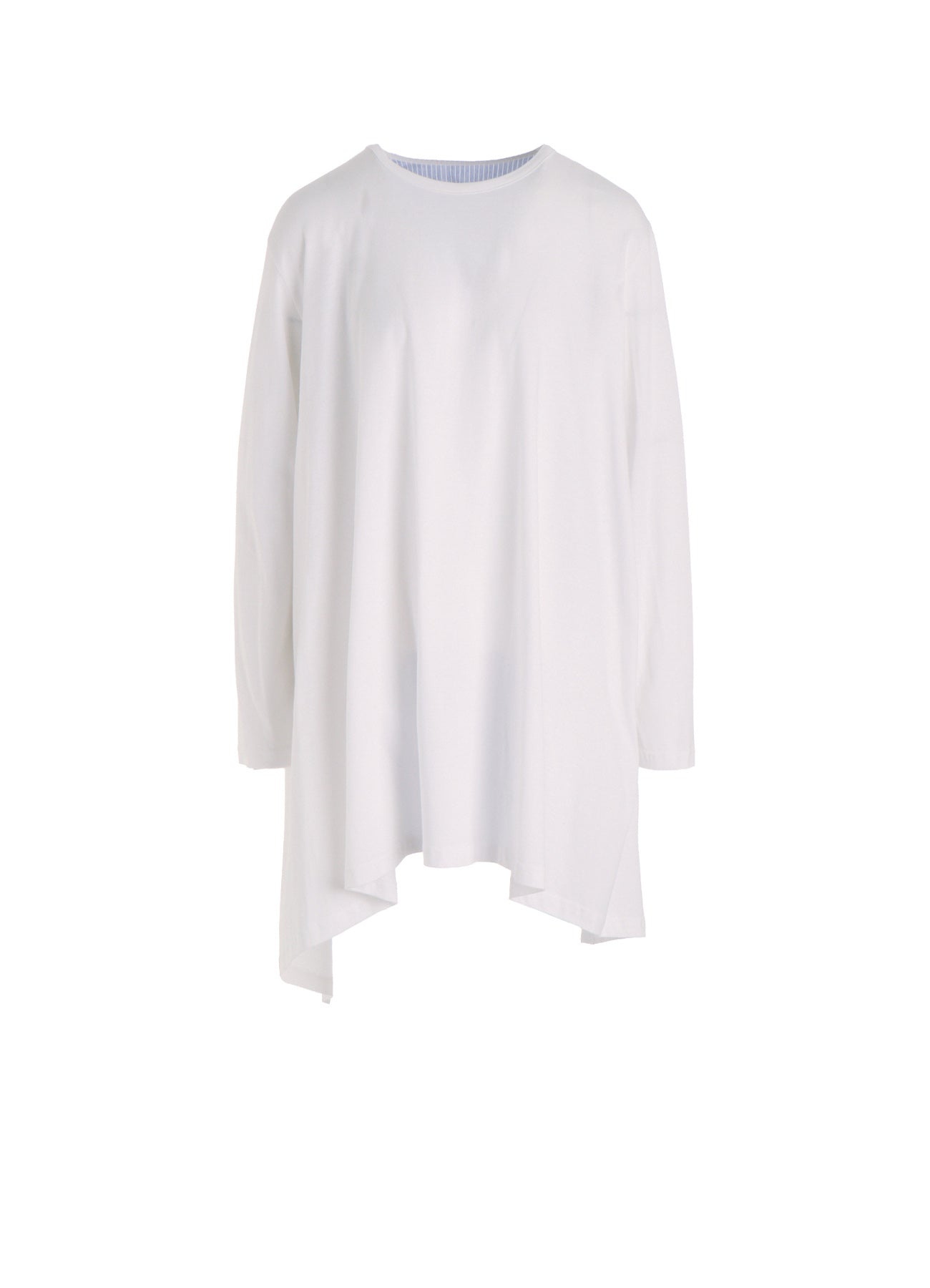 COTTON COMBINATION LONG SLEEVE BLOUSE – THE SHOP YOHJI YAMAMOTO