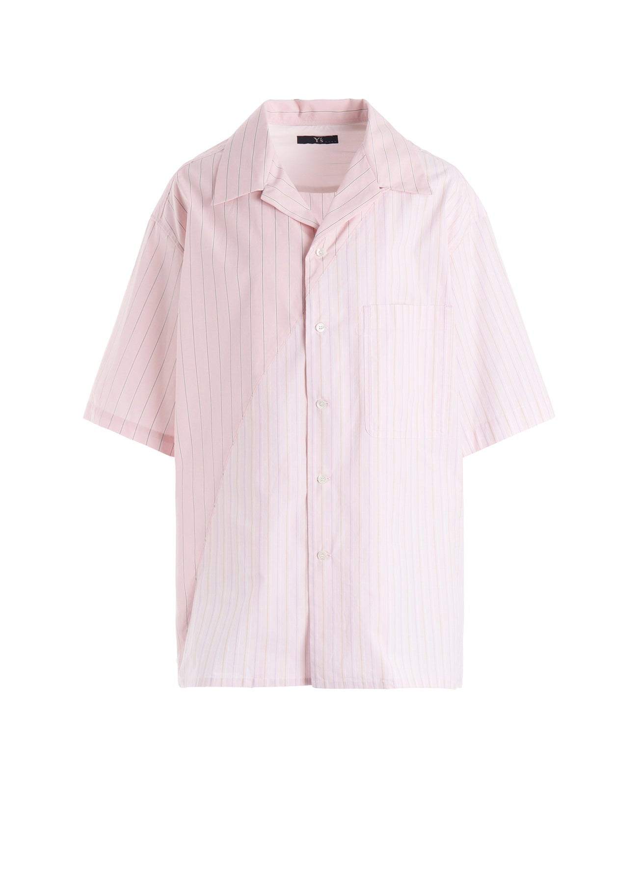 COTTON STRIPE OPEN COLLAR SHIRT – THE SHOP YOHJI YAMAMOTO COTTON STRIPE OPEN COLLAR SHIRT – THE SHOP YOHJI YAMAMOTO