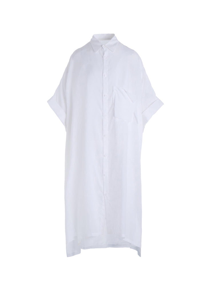 CELLULOSE LAWN ARRANGED SHIRT DRESS