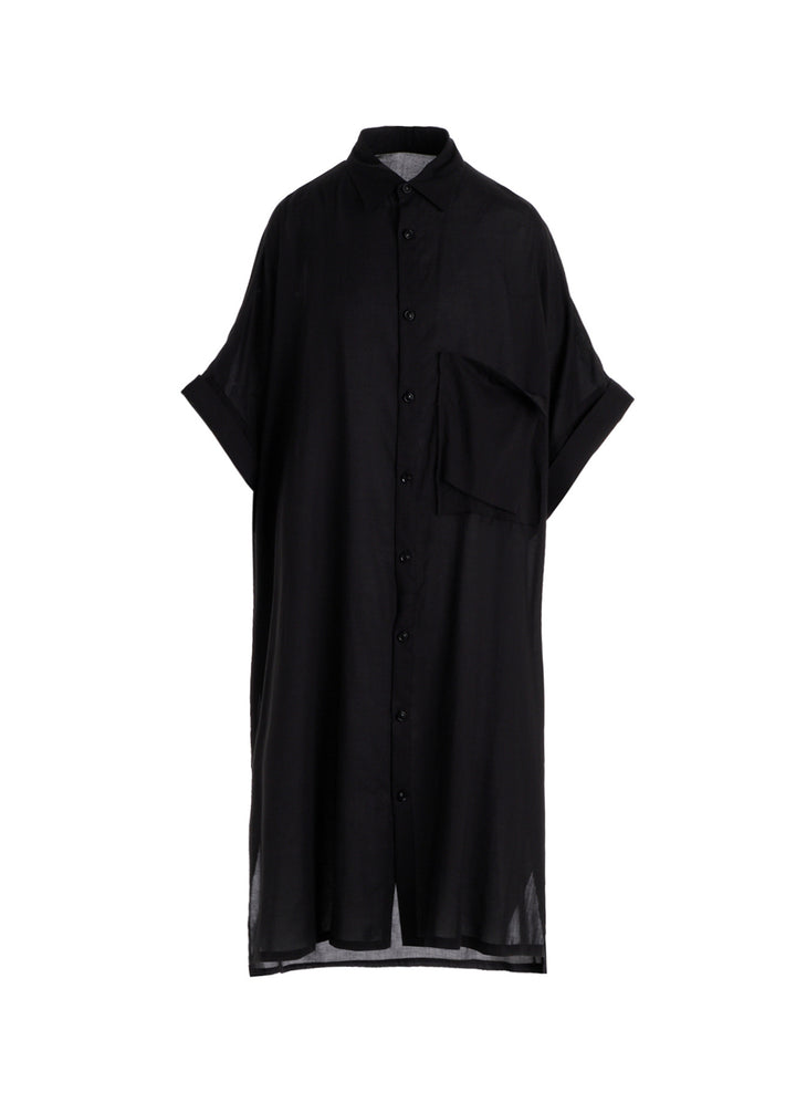CELLULOSE LAWN ARRANGED SHIRT DRESS