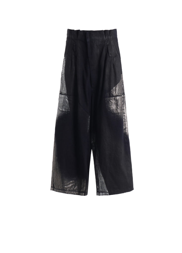 8OZ DENIM FOIL PRINT HALF PANTS