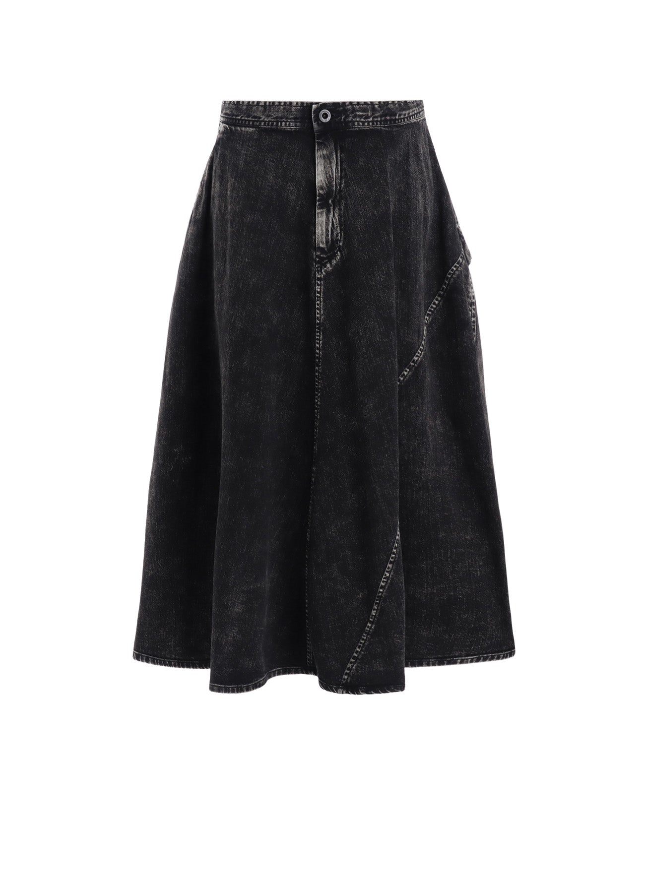 8OZ DENIM CHEMICAL WASH POCKET FLARE SKIRT – THE SHOP YOHJI YAMAMOTO