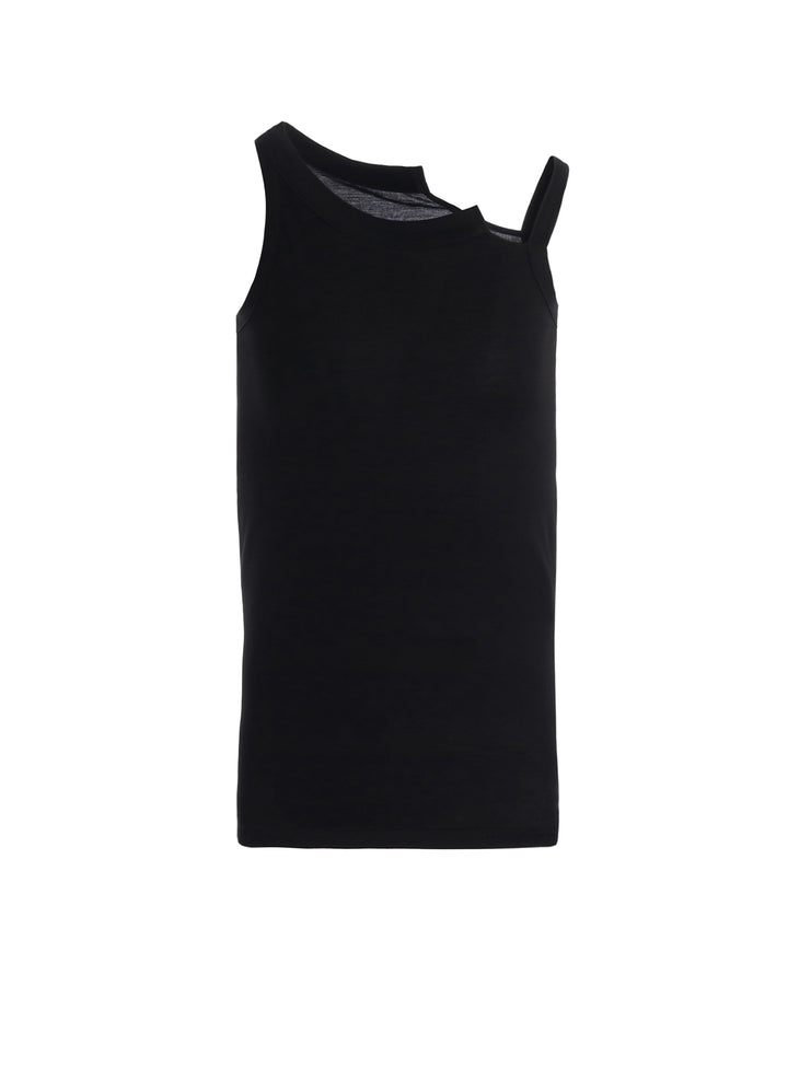 COTTON JERSEY BACKLESS TANKTOP