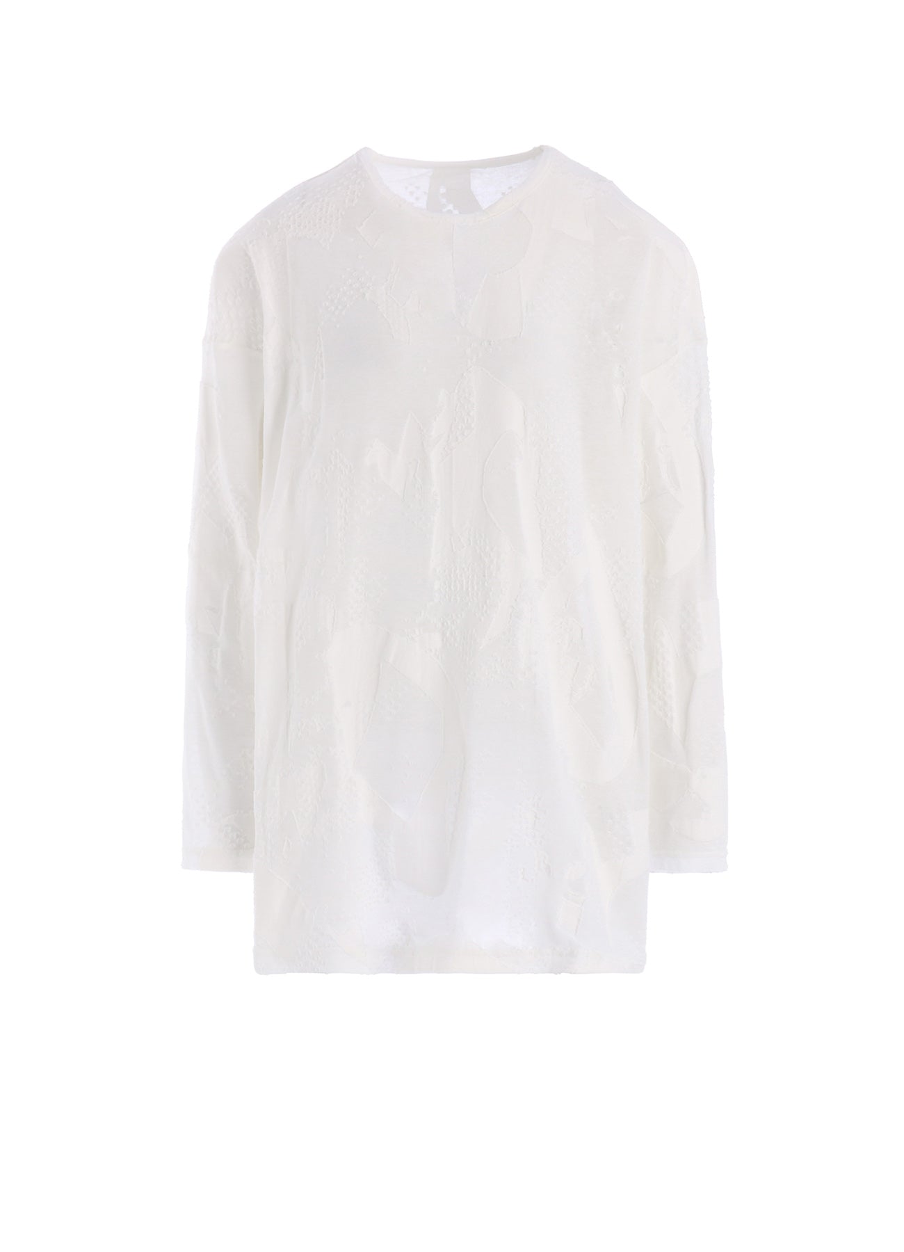 CRUSH JACQUARD BIG LONG SLEEVE TEE – THE SHOP YOHJI YAMAMOTO