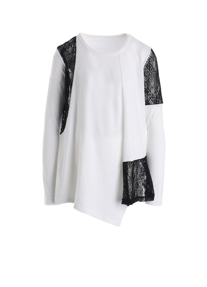 LACE COMBINATION LONG SLEEVE TEE