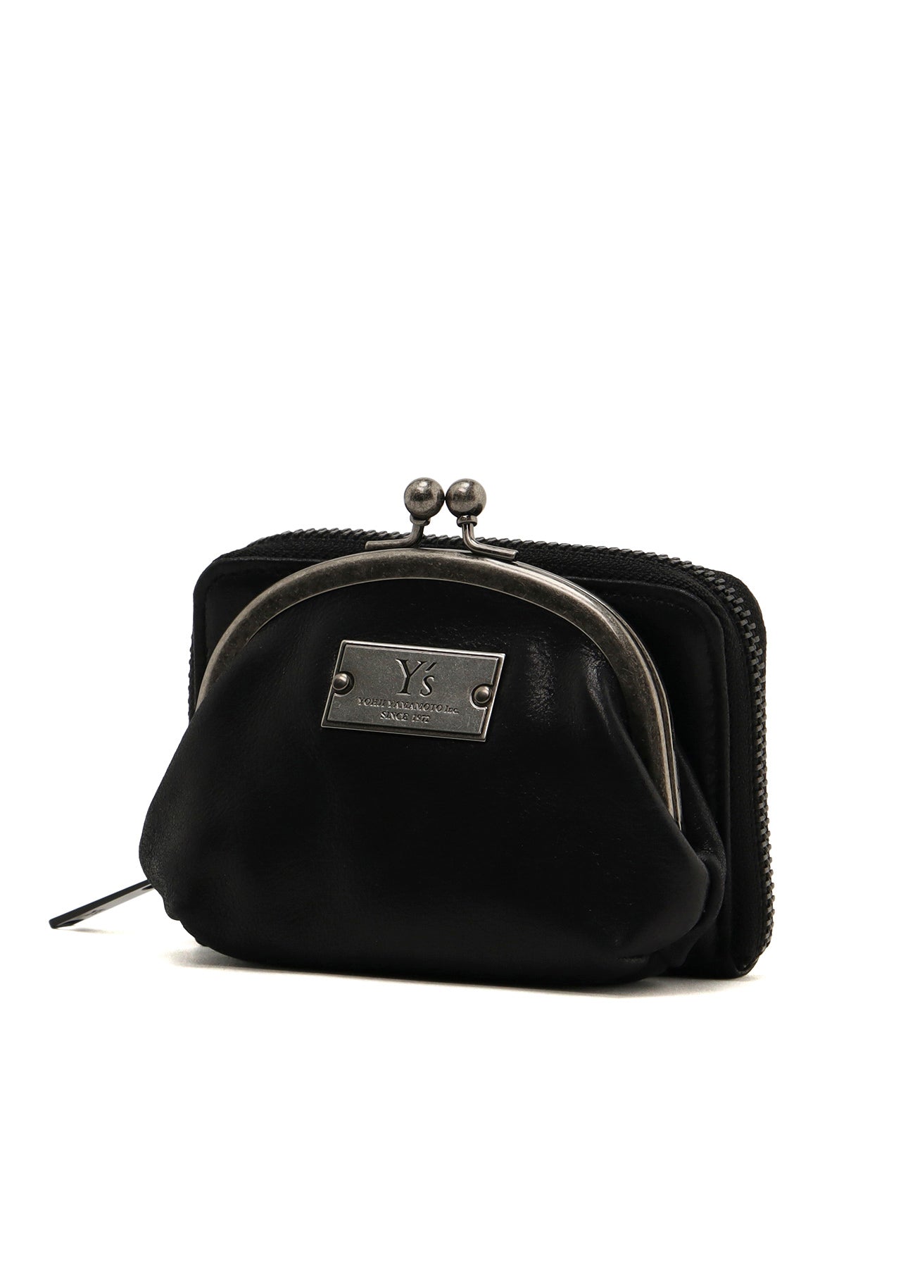 LEATHER WALLET W/ METAL CLASP – THE SHOP YOHJI YAMAMOTO