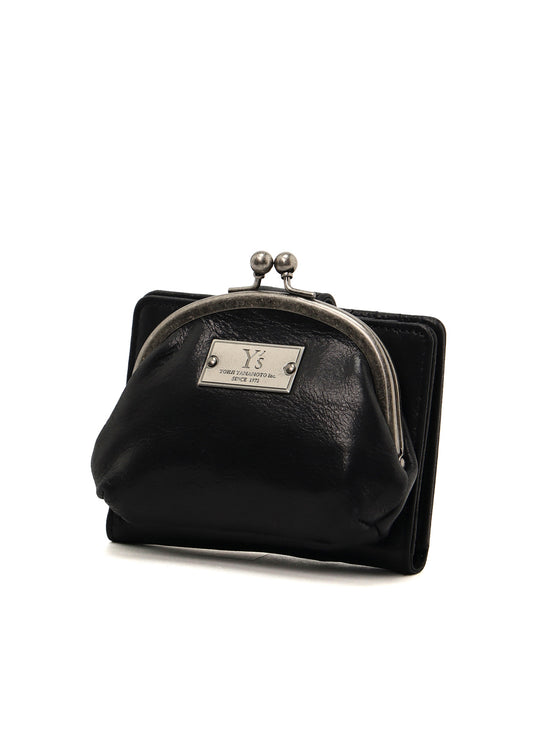 LEATHER CARD CASE W/ METAL CLASP