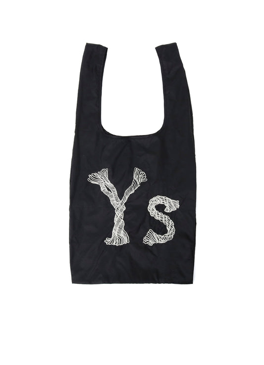 Y'S LOGO STITCH NYLON SHOPPING BAG