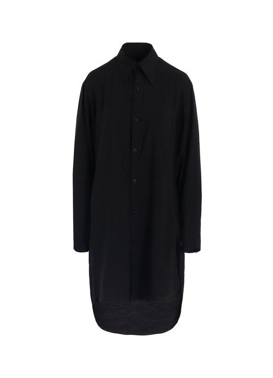 HARD-TWIST SERGELAYERED FRONT SHIRT