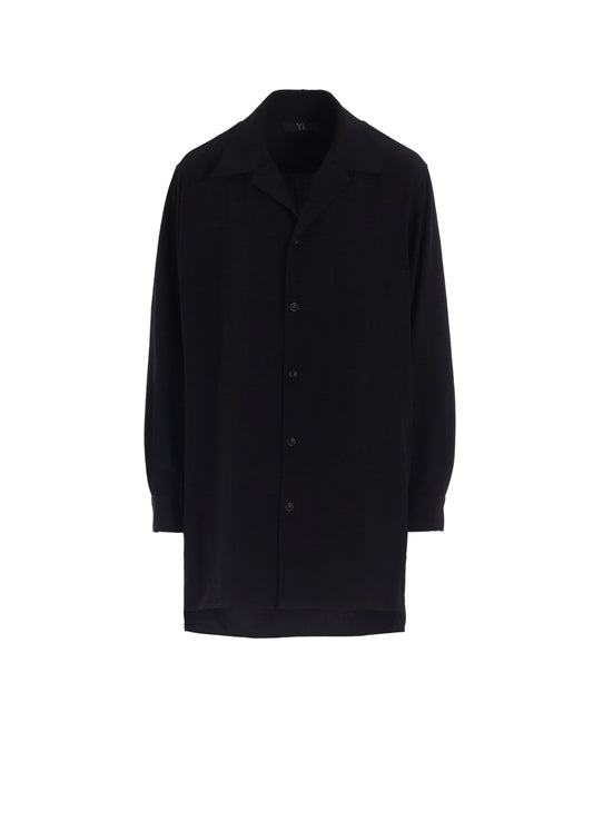 TA/PE CREPE DE CHINE OPEN COLLART SHIRT