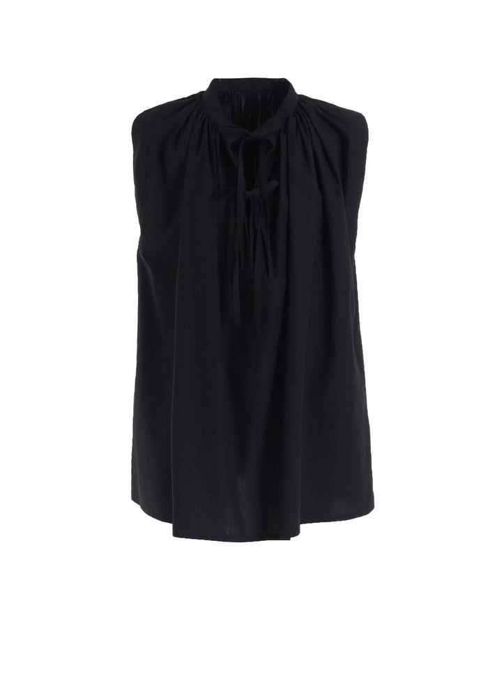 COMPACT TYPEWRITER SLEEVELES BLOUSE