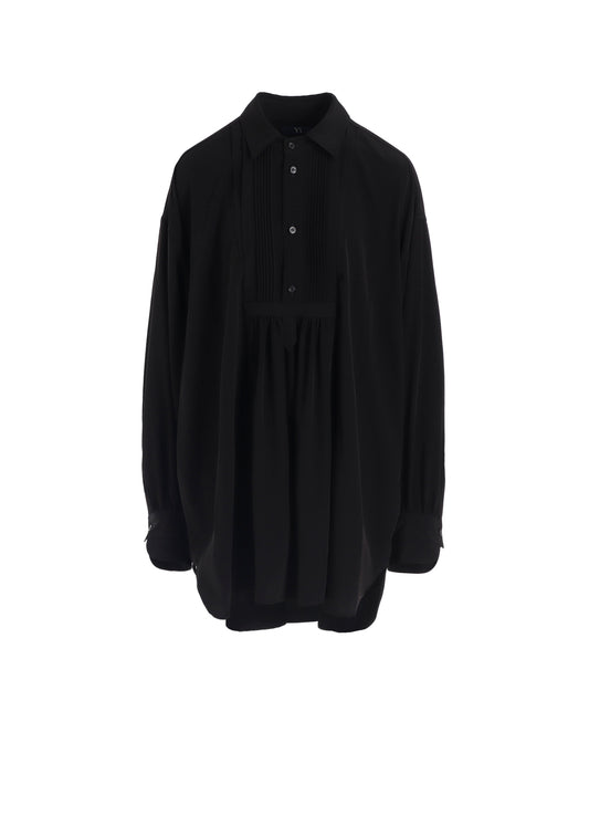 TA/PE SUPER VIYON TUSSER PIN TUCKED BLOUSE