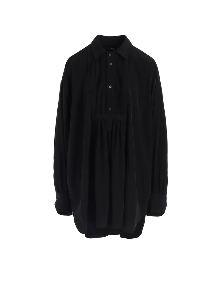 TA/PE SUPER VIYON TUSSER PIN TUCKED BLOUSE