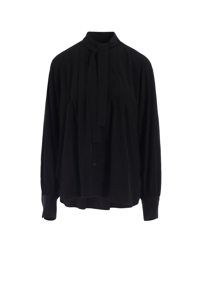 TA/PE SUPER VIYON TUSSER SHIRT WITH BOWTIE