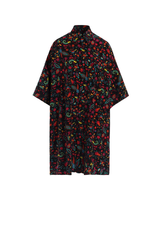 FLOWER PRINT BIG SHIRT