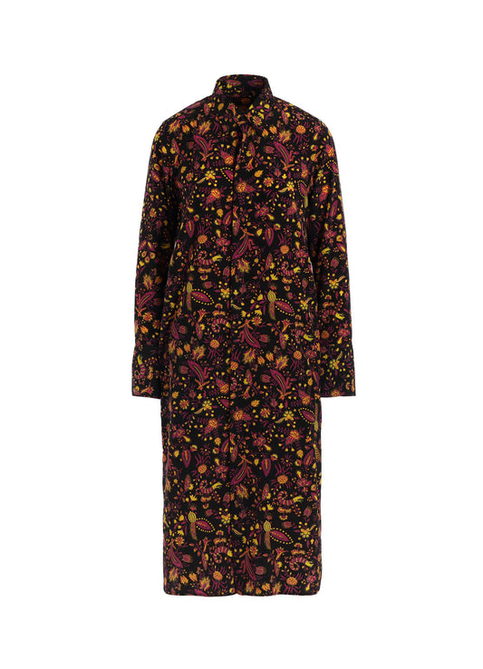 FLOWER PRINT LONG SHIRT