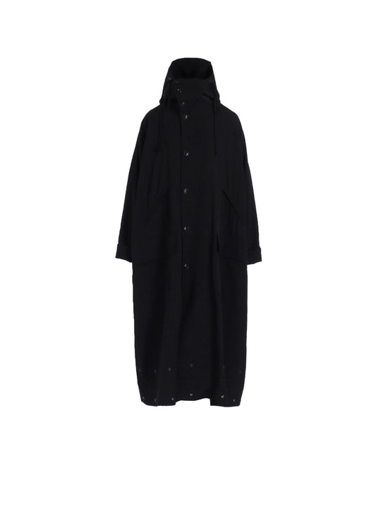 WOOL GABARDINE MILITARY COAT