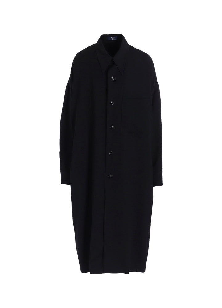 WOOL GABARDINE LONG COAT