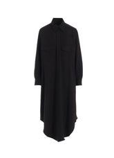W/NY HERRINGBONE MILITARY LONG DRESS