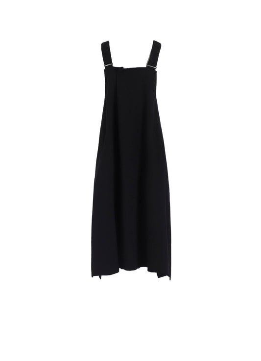 WOOL GABARDINE OVERALLS DRESS