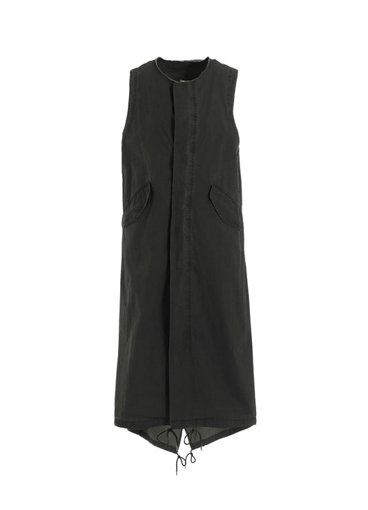 C/N PIGMENT COATED FISHTAIL DRESS