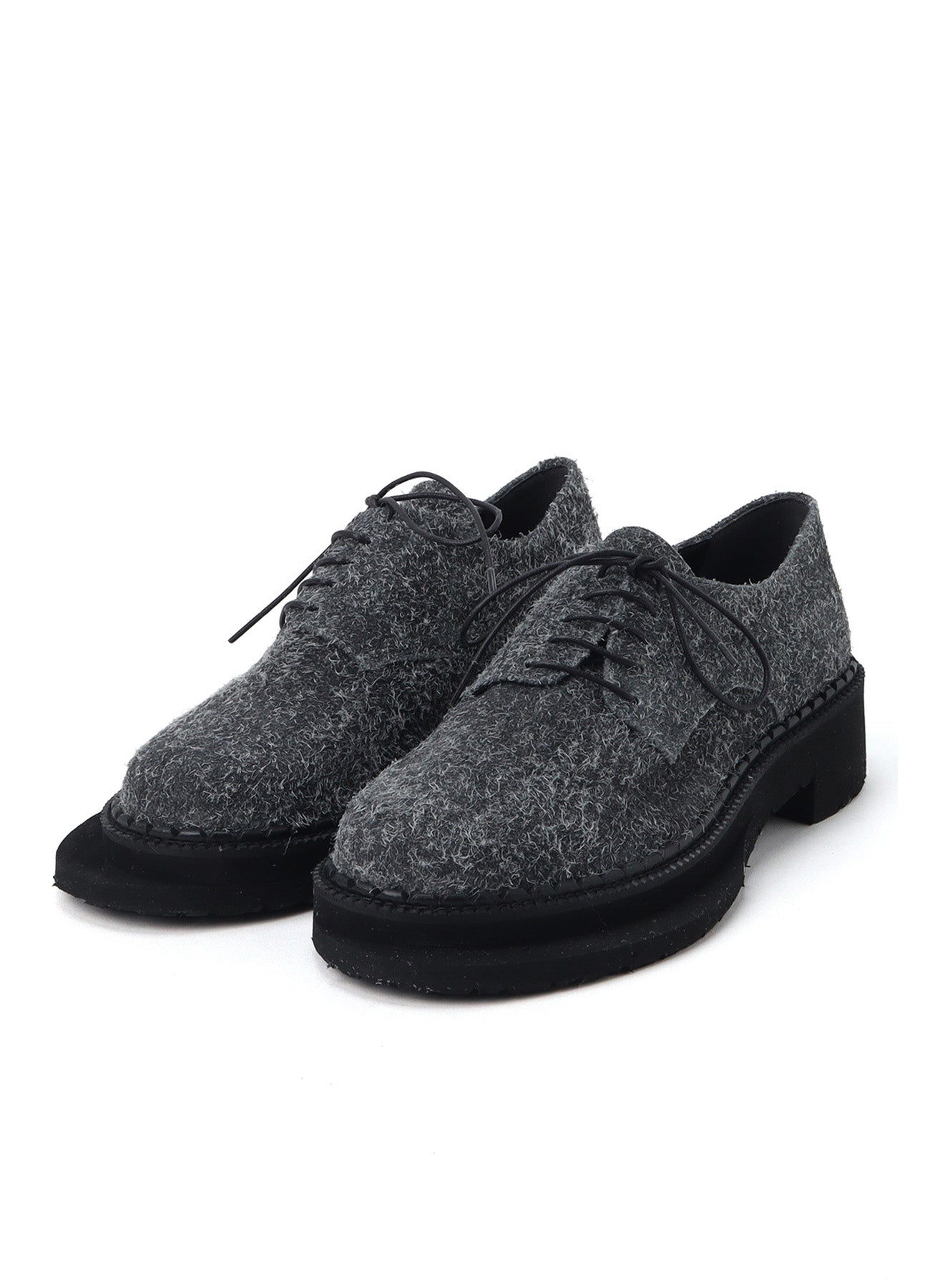 BRUSHED SUEDE TWISTED SHOES – THE SHOP YOHJI YAMAMOTO