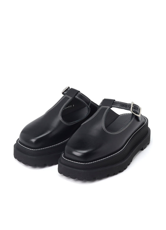 COW LEATHER MARY JANE SANDALS