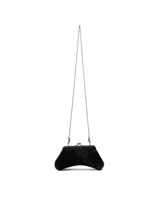 DISCHARGE-PRINTED VELVET CURVY BAG M