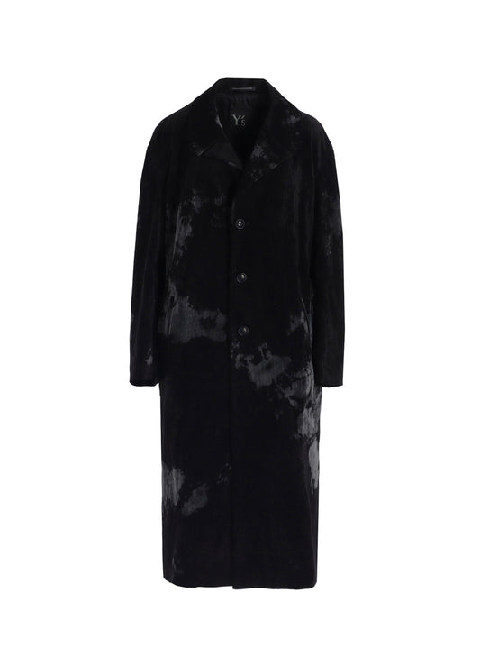 DISCHARGE-PRINTED VELVET BIG JACKET