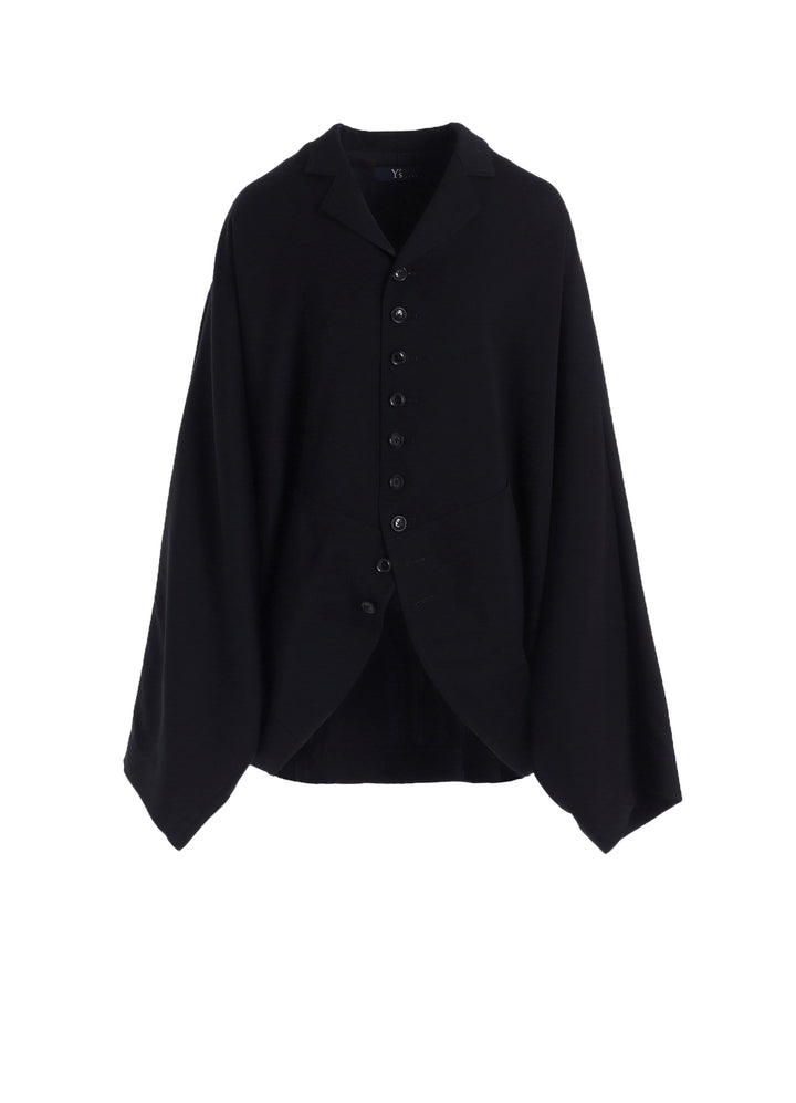 WOOL GABARDINE TAILORED DOLMAN JACKET