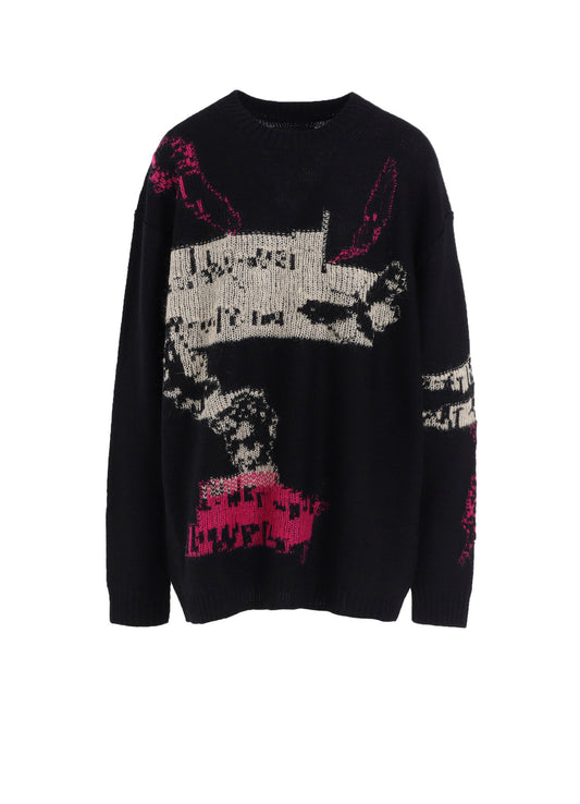 REVERSIBLE INTARSIA W JQ PULLOVER
