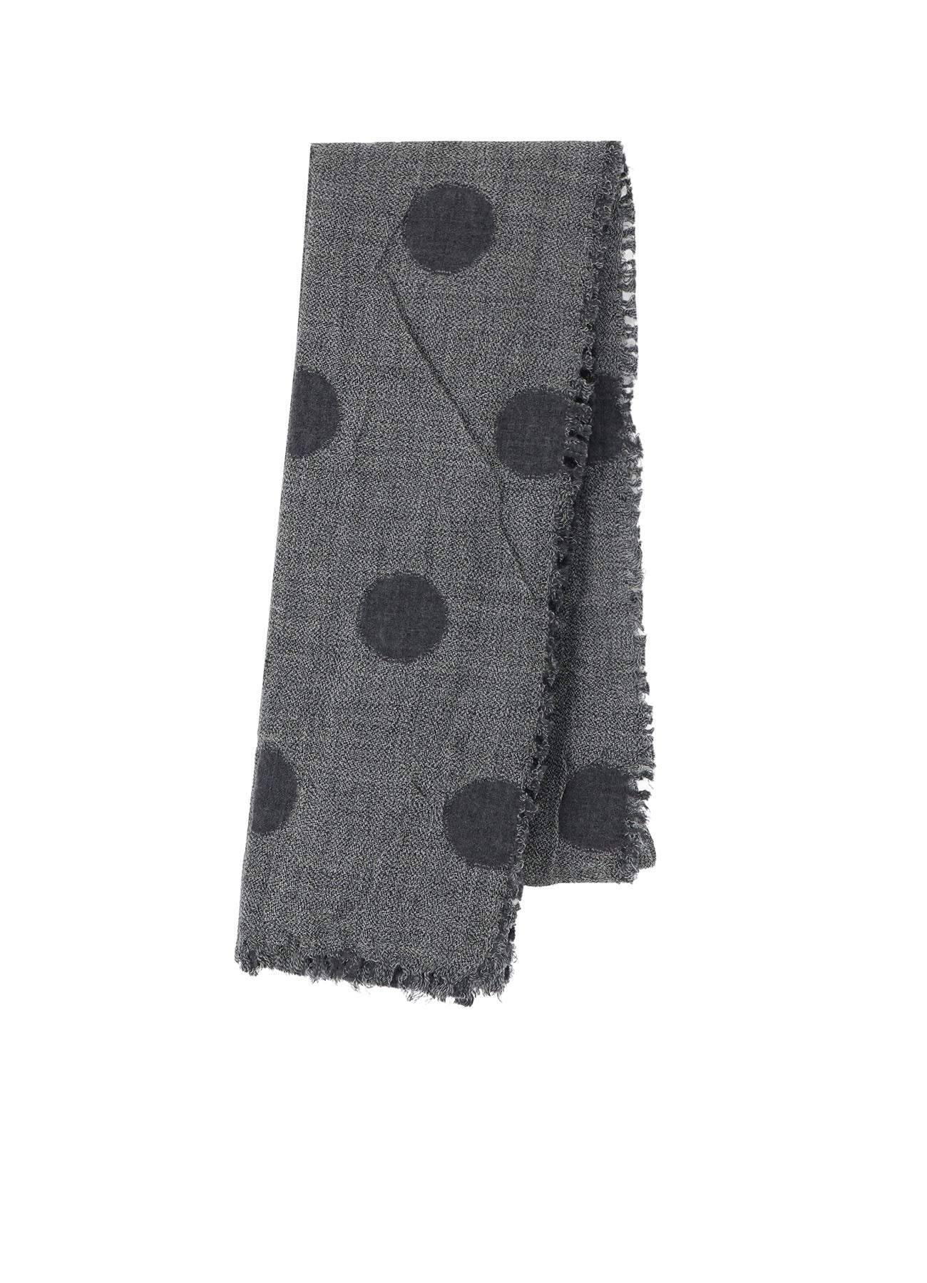 WOOL MILLING REVERSIBLE POLKA DOT SCARF – THE SHOP YOHJI YAMAMOTO