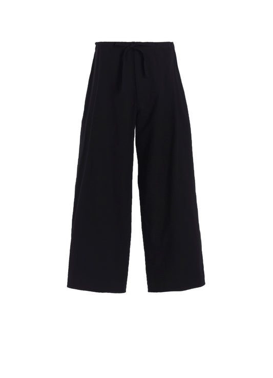 COTTON TWILL STRAIGHT STRING PANTS