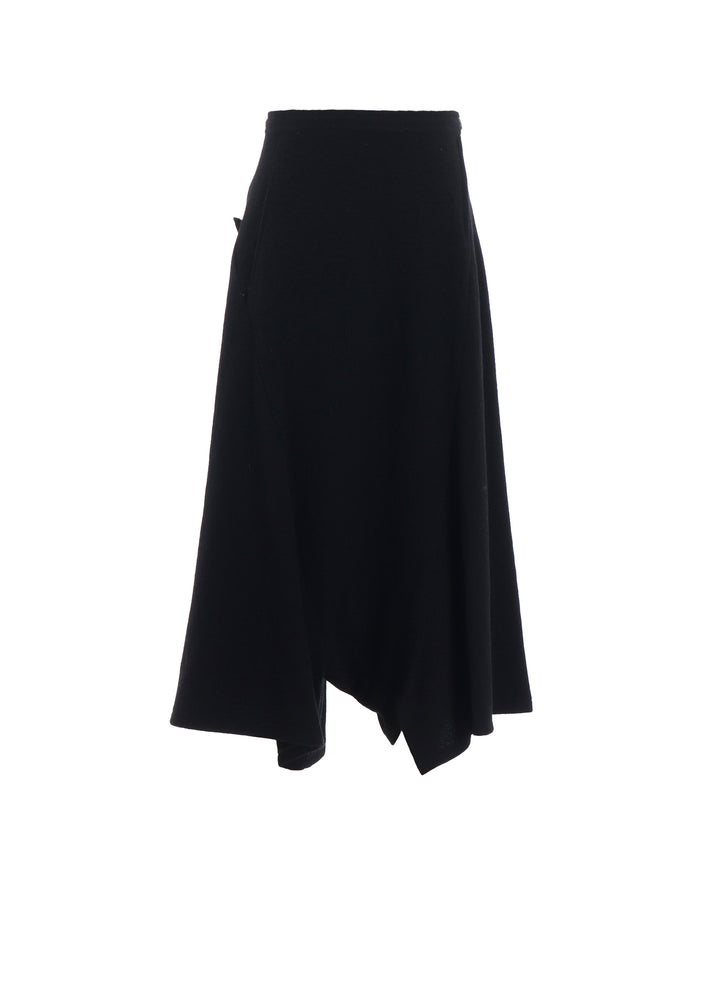 TOP VINTAGE FLANNEL ASYMMETRIC FLARE PANTS